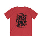 YOUTH "PRESS ON" Philippians 3:13–14 Tshirt (Gildan 64000y)