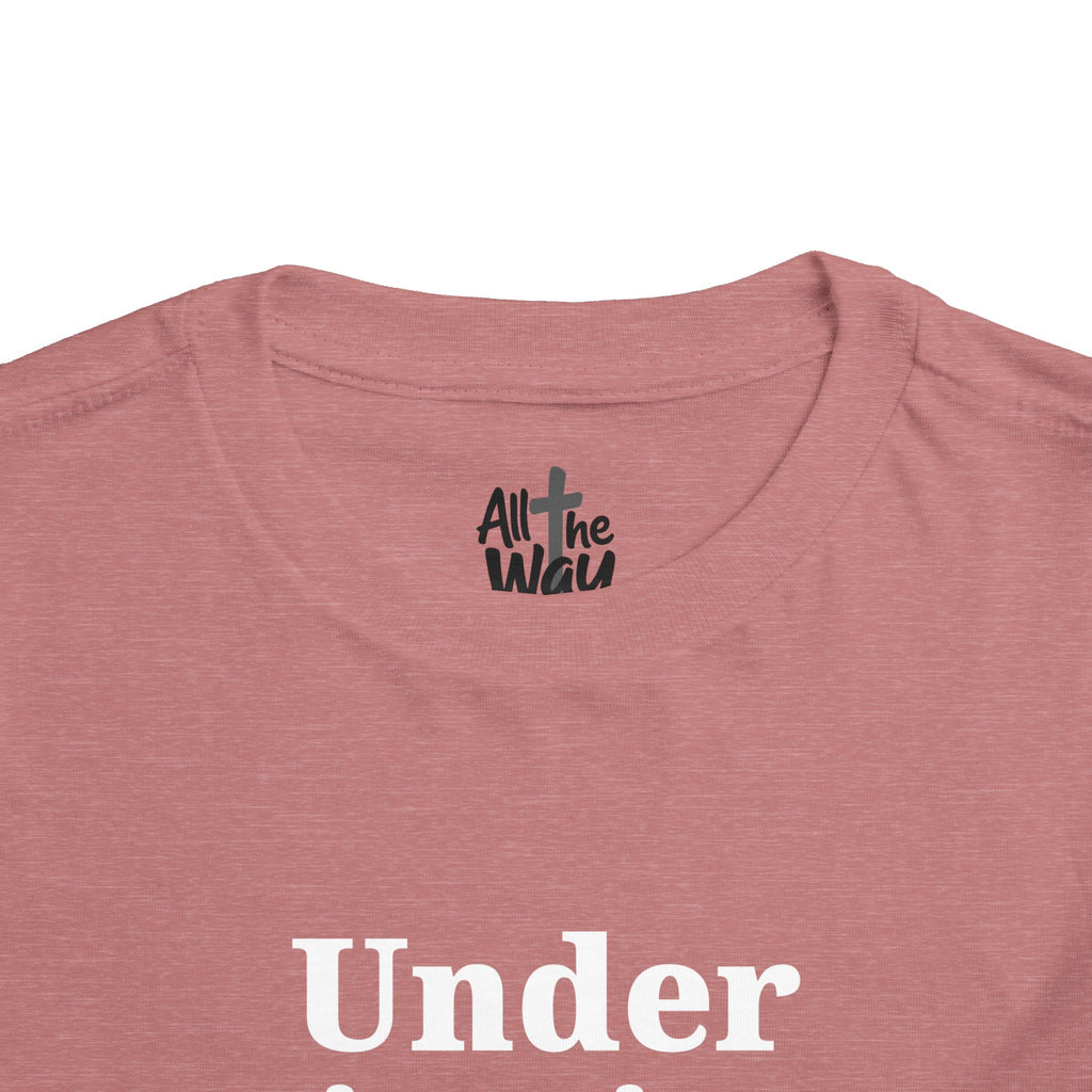 Toddler "Under His Wings" Psalm 91:4 Tee — Faith-Based Kids Shirt (Bella Canvas)