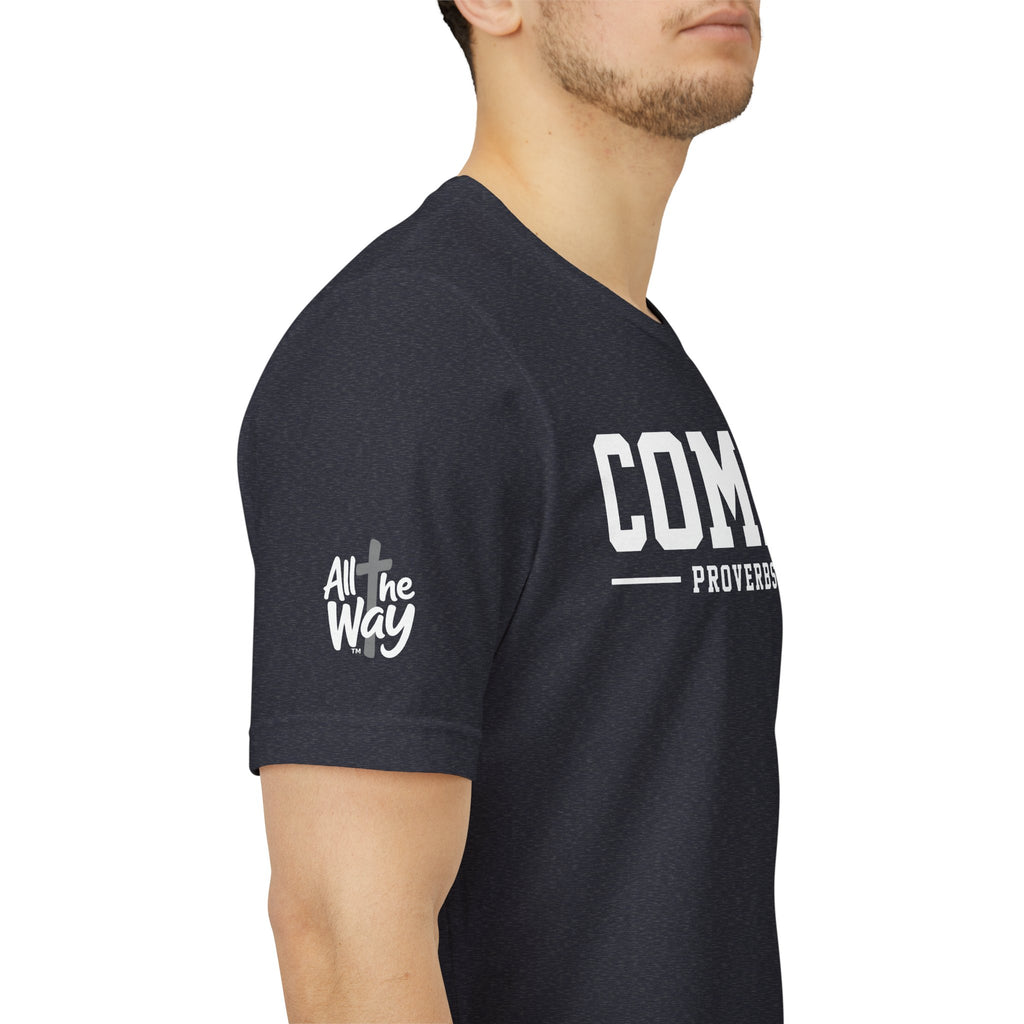 Commit Proverbs 16:3 Tee — Christian Faith Inspirational T-Shirt (Bella+Canvas 3001)