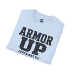 "Armor Up" Ephesians 6:11 T-Shirt — Christian Faith Tee (Gildan 64000)