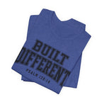 "Built Different" Psalm 139:14 Tee — Christian Faith Inspirational T-Shirt (Bella+Canvas 3001)