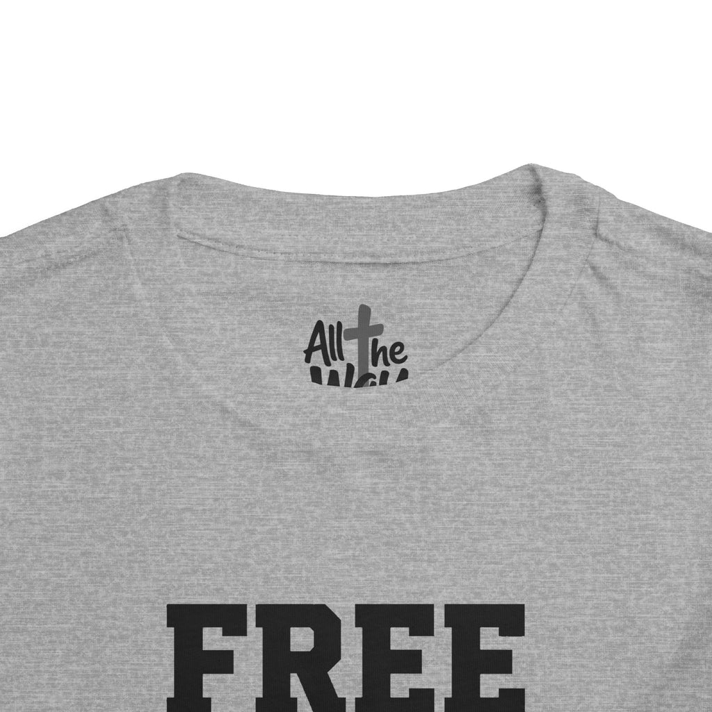 Toddler "Free Indeed"  John 8:36 Tee — Faith-Based Kids Shirt -Final