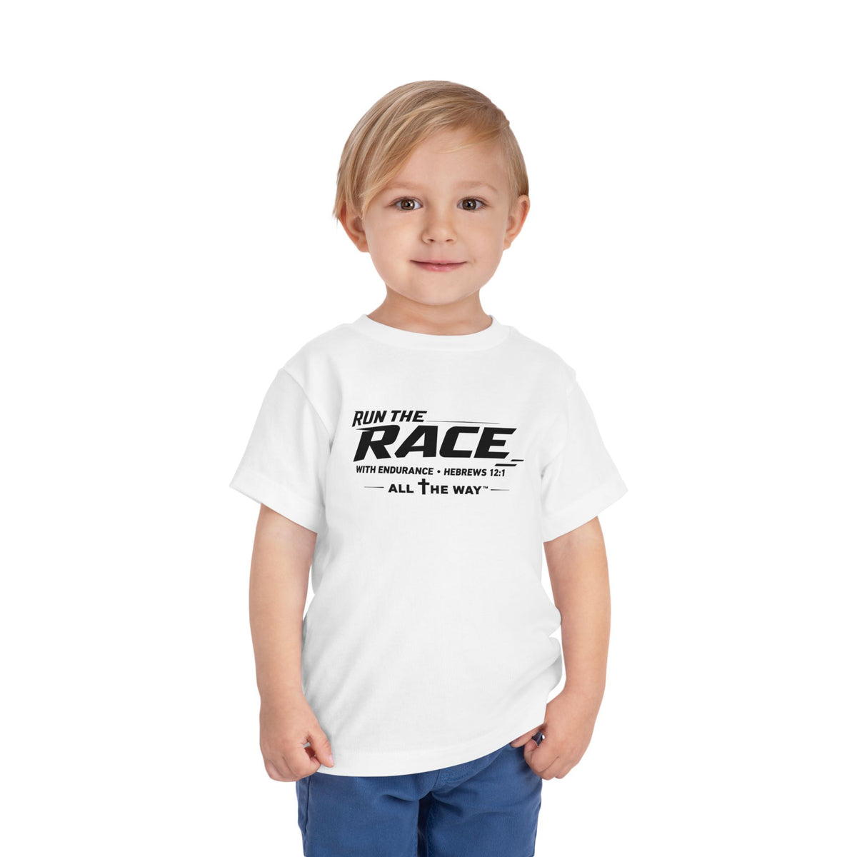 Toddler "Run the race" Hebrews 12:1