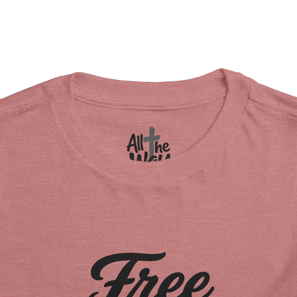 Toddler "Free Indeed"  John 8:36 Tee — Faith-Based Kids Shirt -Final