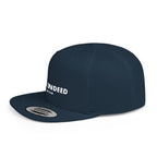 Snapback Hat — "FREE INDEED" John 8:36 Embroidered Flat-Bill Cap