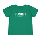 Toddler "Commit" Proverbs 16:3 Tee — Faith-Based Kids Shirt