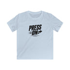 YOUTH "PRESS ON" Philippians 3:13–14 Tshirt (Gildan 64000y)