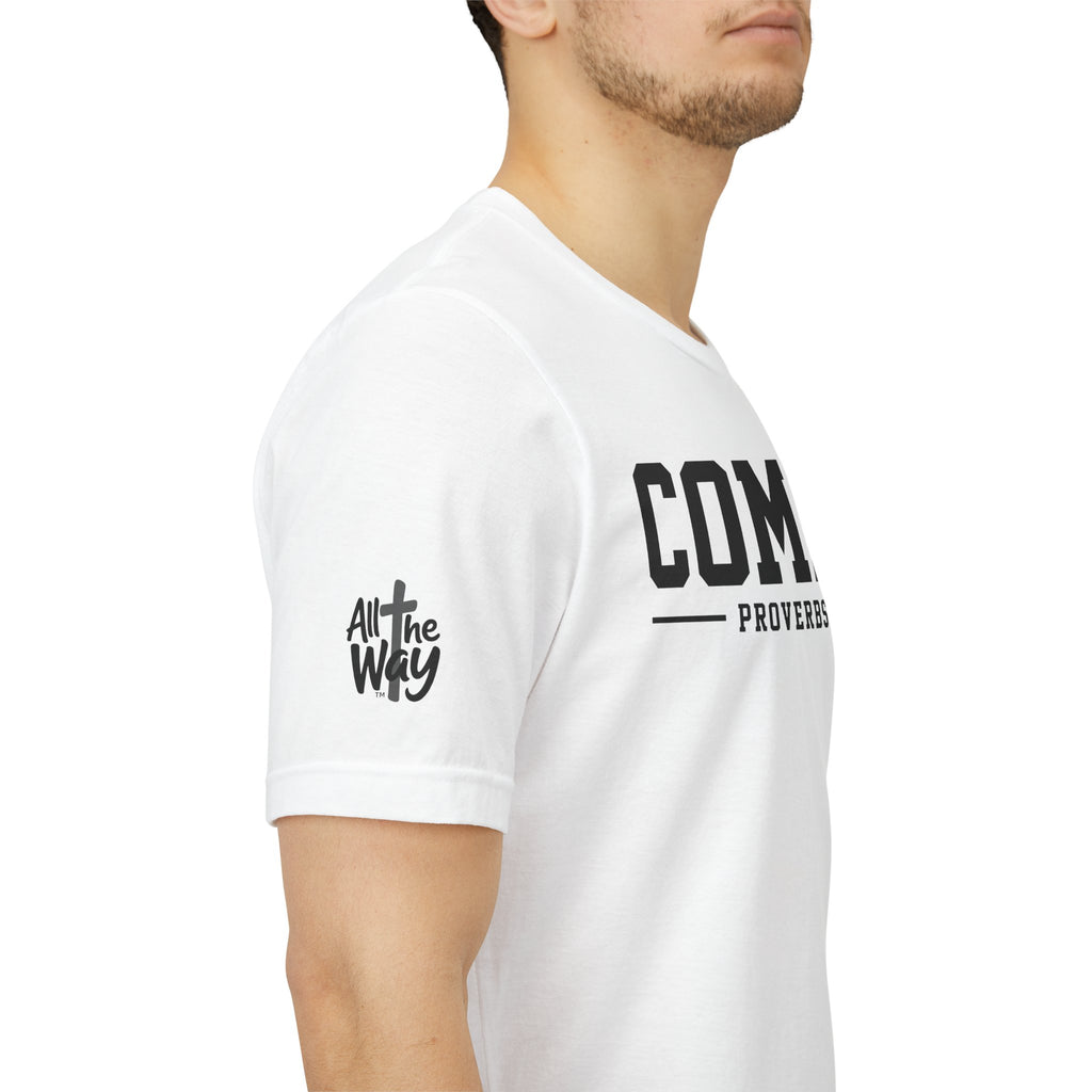 Commit Proverbs 16:3 Tee — Christian Faith Inspirational T-Shirt (Bella+Canvas 3001)