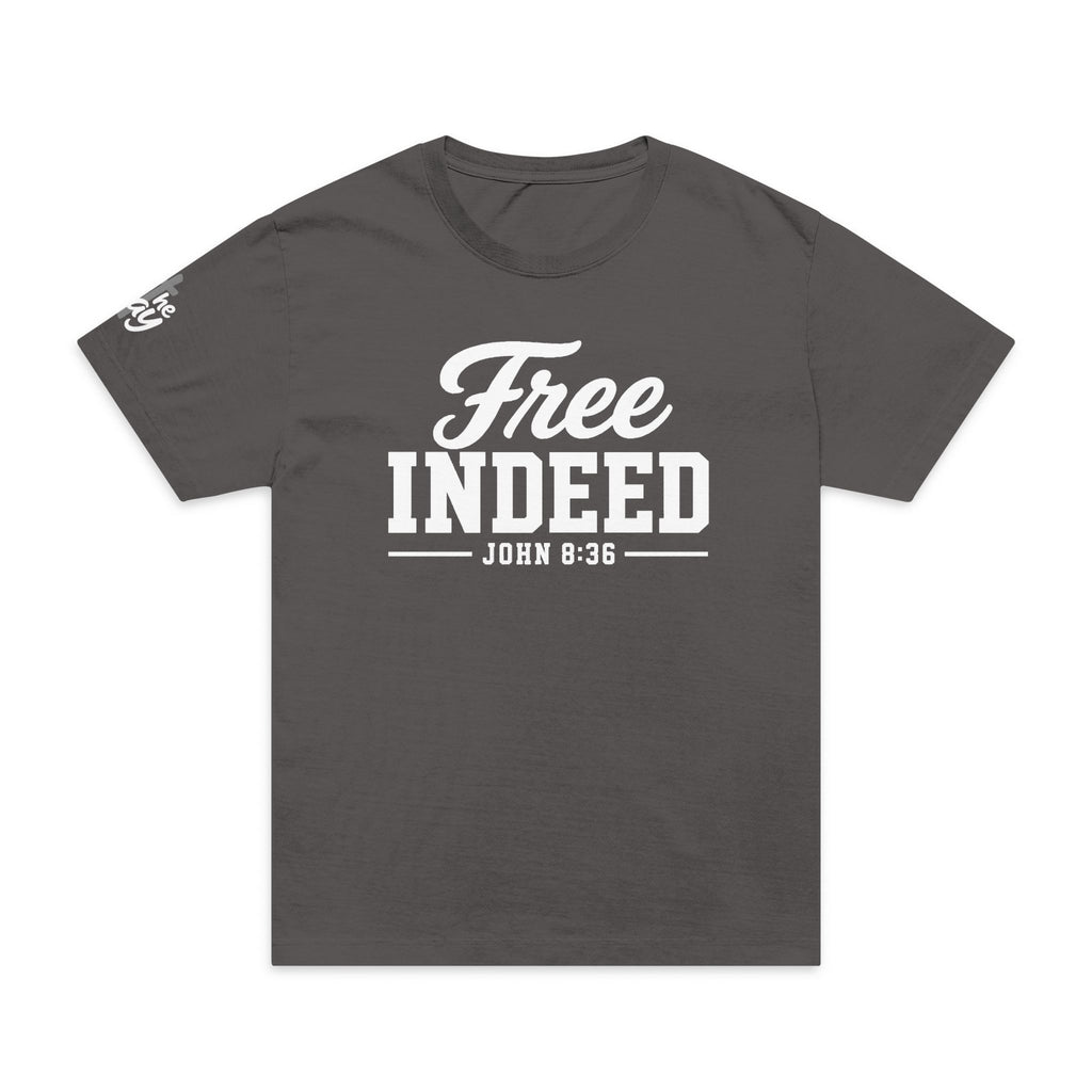 Oversized "Free Indeed" John 8:36 T-Shirt — Inspirational Christian  Tee (Bella+Canvas 4810)