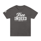 Oversized "Free Indeed" John 8:36 T-Shirt — Inspirational Christian  Tee (Bella+Canvas 4810)