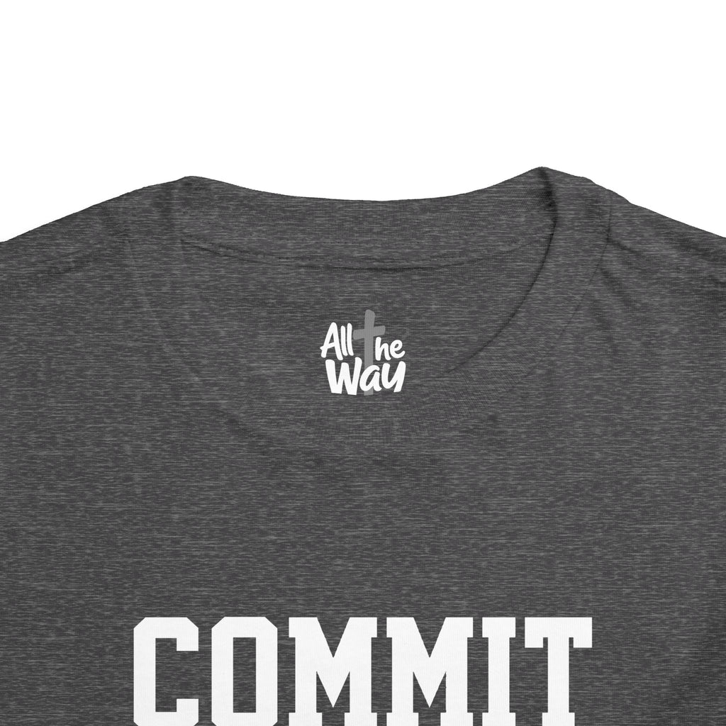 Toddler "Commit" Proverbs 16:3 Tee — Faith-Based Kids Shirt