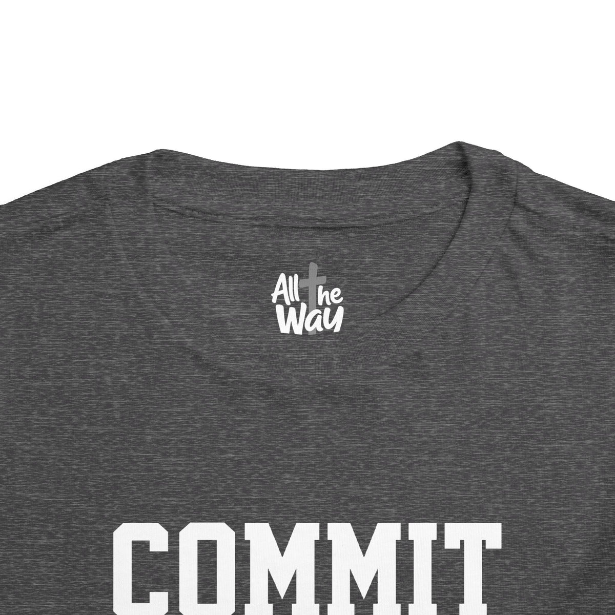 Toddler "Commit" Proverbs 16:3 Tee — Faith-Based Kids Shirt