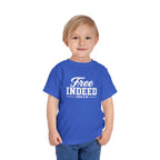 Toddler "Free Indeed"  John 8:36 Tee — Faith-Based Kids Shirt -Final