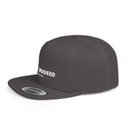 Snapback Hat — "FREE INDEED" John 8:36 Embroidered Flat-Bill Cap