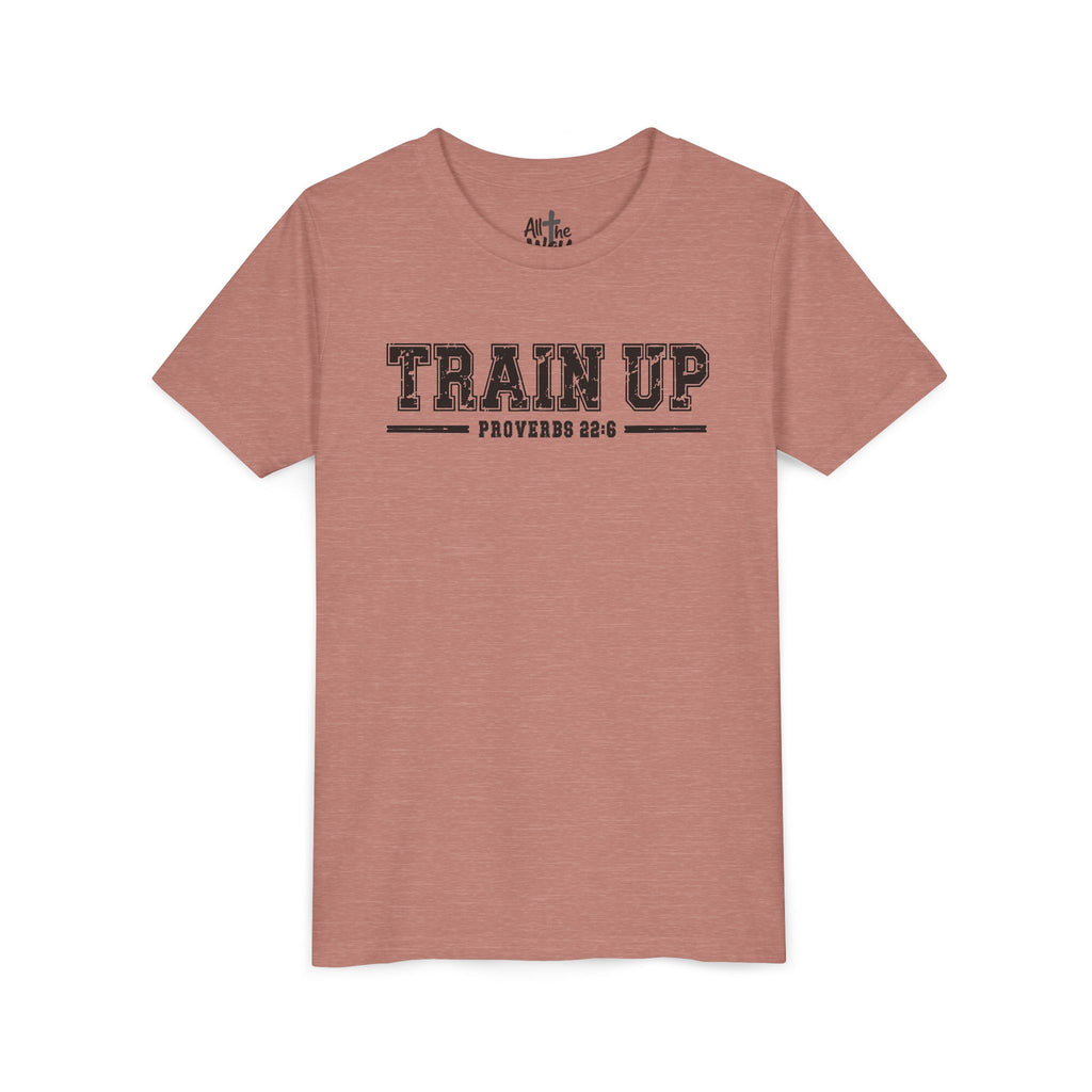 Youth Tee — "Train Up" Proverbs 22:6 Faith T‑Shirt (Bella Canva 3001Y)