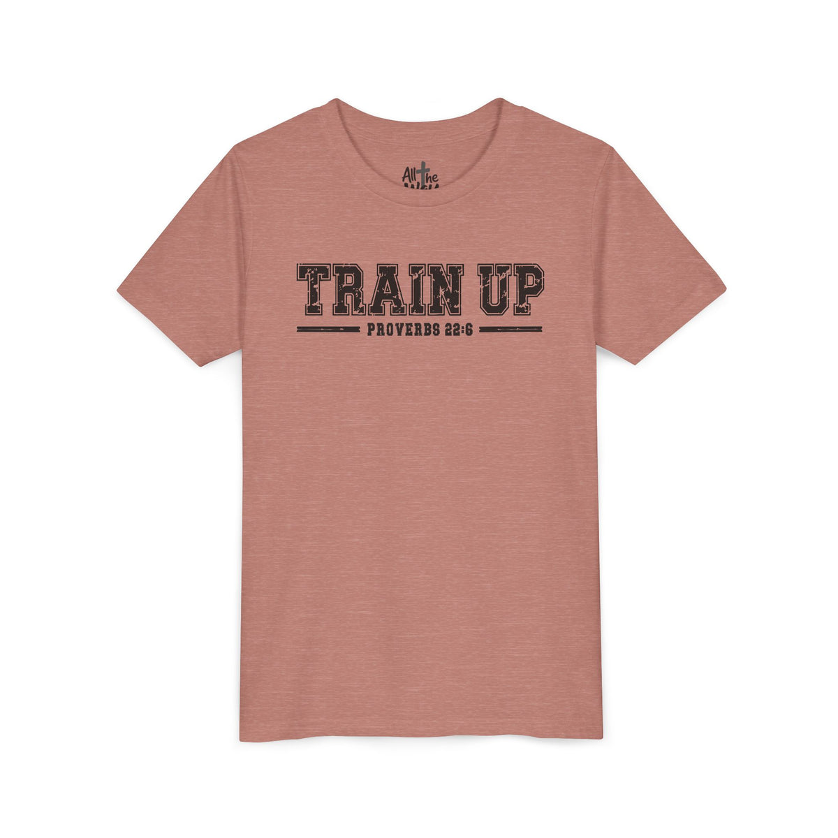 Youth Tee — "Train Up" Proverbs 22:6 Faith T‑Shirt (Bella Canva 3001Y)