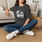 All The Way Cross logo T‑Shirt — Faith-Inspired Christian Graphic Tee (Gildan 64000)