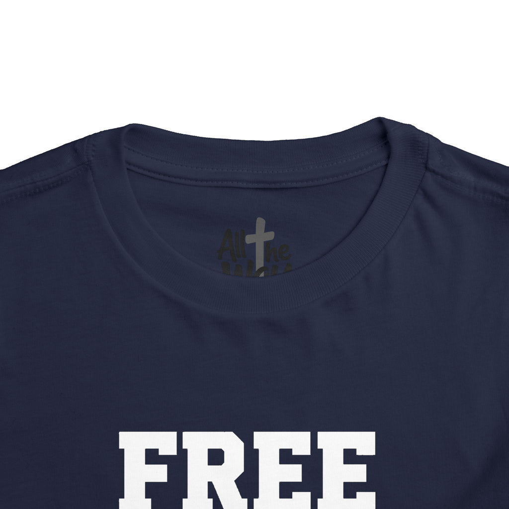 Toddler "Free Indeed"  John 8:36 Tee — Faith-Based Kids Shirt -Final