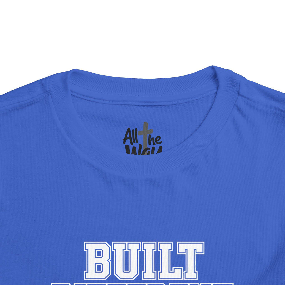 Toddler "Built Different"  Psalm 139:14 Tee — Faith-Based Kids Shirt