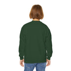 Youth Crewneck Sweatshirt — "All The Way" Inspirational Bible Verse (Matthew 10:38-39)