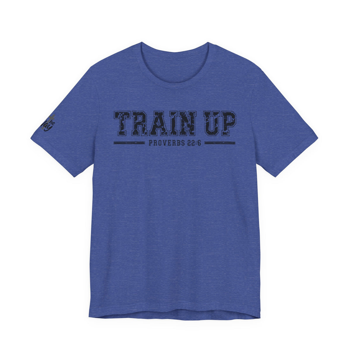 "Train Up" Proverbs 22:6 Tee — Christian Faith Inspirational T-Shirt (Bella+Canvas 3001)
