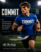 "Commit" Proverbs 16:3 Sport Tek (Black letters)