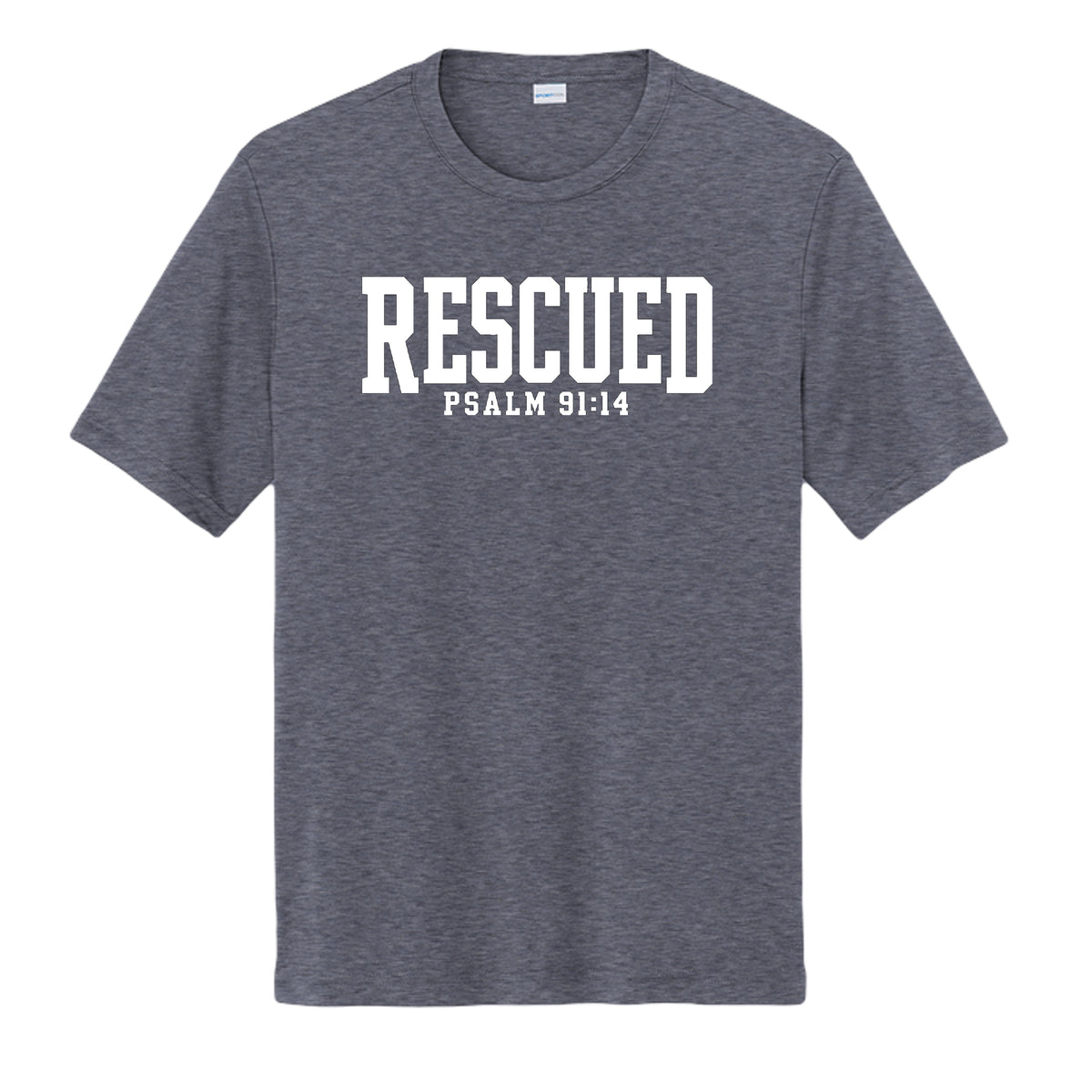 True Navy Heather - ST350 - FRONT