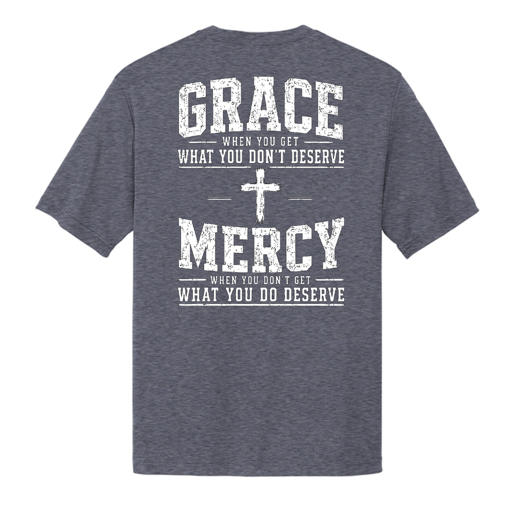 True Navy Heather - ST350 - BACK