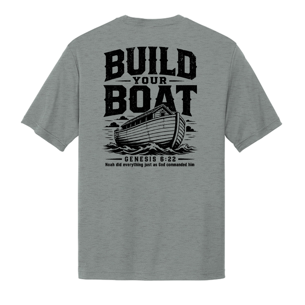 Grey Concrete Heather - ST350 - BACK